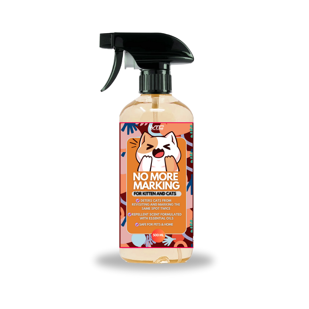 WTC No More Marking Cat Repellent Spray 500 ML, Essential Oil Based Repellent, Safe for Pets and Home