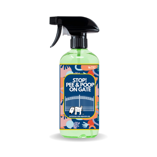 WTC Dog Repellent Pee & Poop Spray for Home's Main Gates, boundies or Yards. | Protect Your Home Entrance Clean and Free from Dog Waste (500 ML)