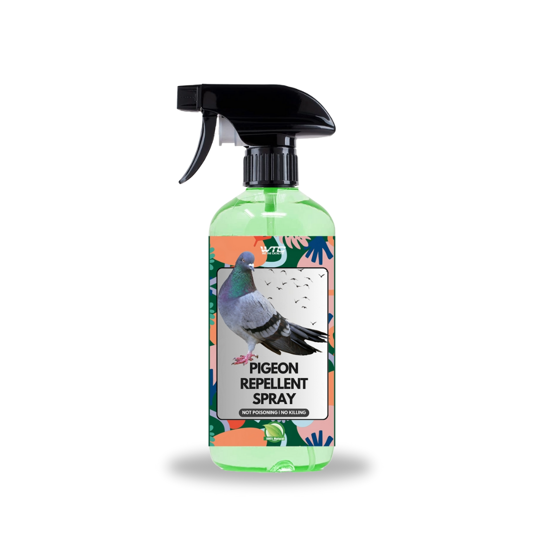 WTC Pigeon & Bird Repellent Spray 500 ML for Home, Office | Non-Toxic Pigeon Repellent | Safe Bird Control Solution | Only Repels | Easy-to-Use Spray