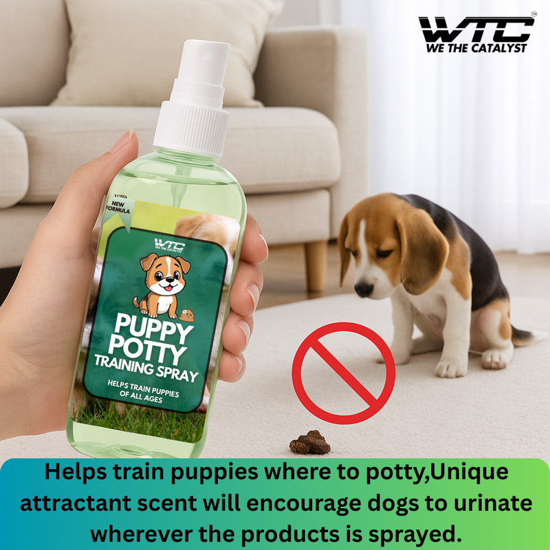 WTC Puppy Potty Training Spray 500 ML– Dog Attractant Spray for Indoor & Outdoor Use – Fast Housebreaking Aid for Puppies – Safe & Non-Toxic Formula