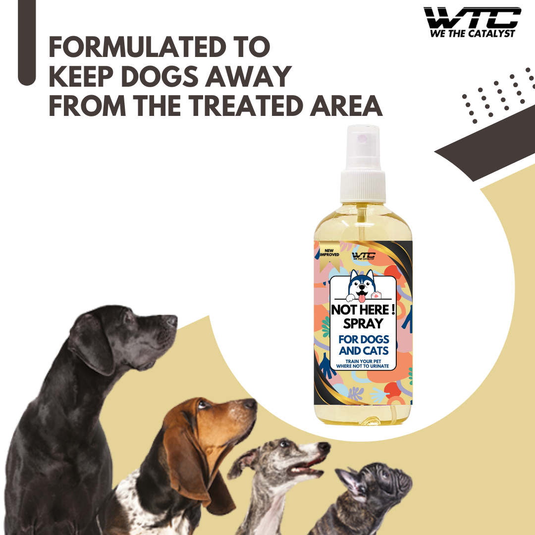 WTC Train Your Pet Not to Urinate 500 ML - Dog Pee Urine and Poo Trainer Natural Spray- Training Corrector- Indoor and Outdoor; Aid Puppies, Dogs - Natural Spray Safe Around Kids