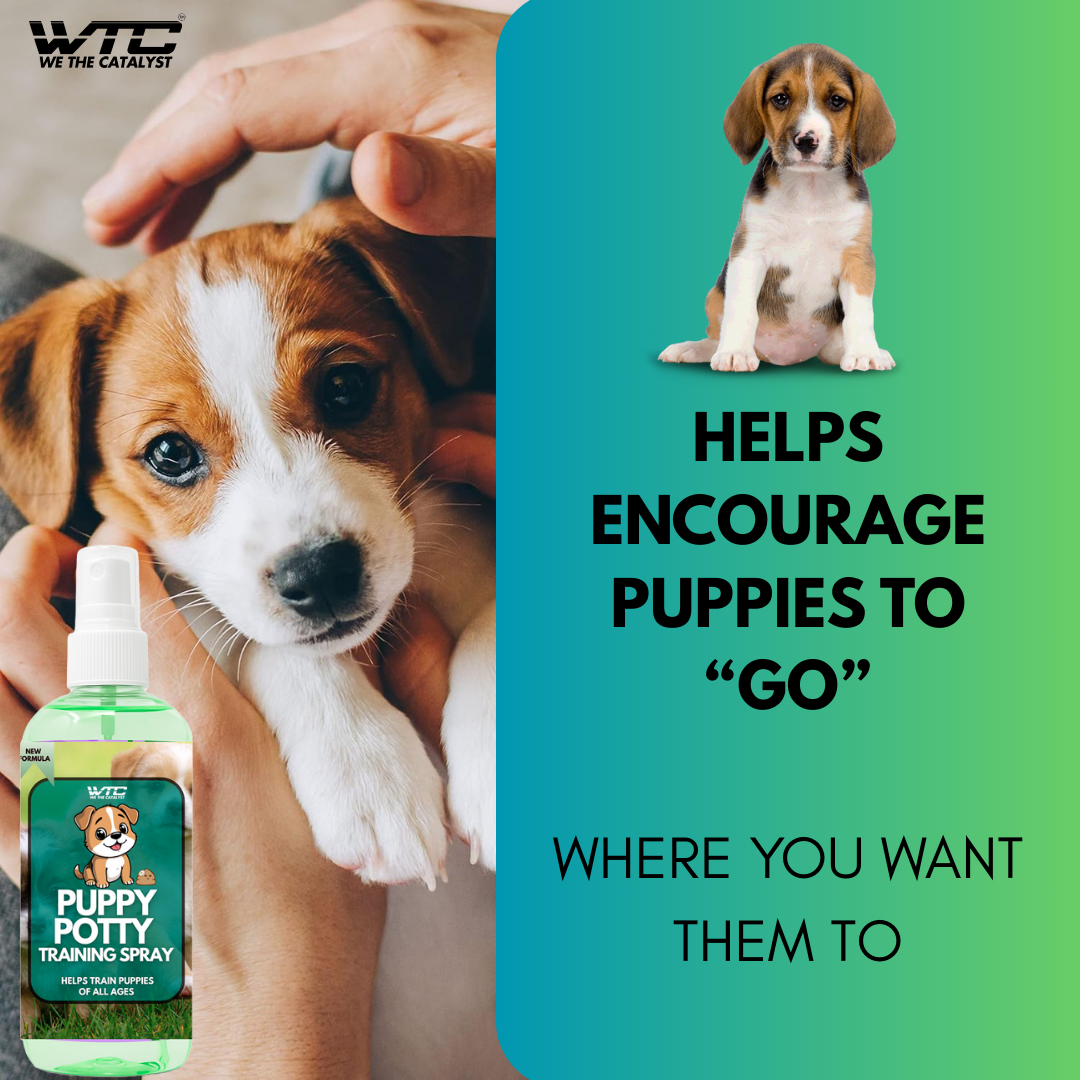 WTC Puppy Potty Training Spray 500 ML– Dog Attractant Spray for Indoor & Outdoor Use – Fast Housebreaking Aid for Puppies – Safe & Non-Toxic Formula