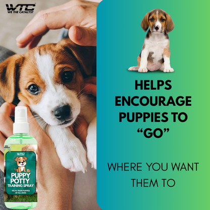 WTC Puppy Potty Training Spray 500 ML– Dog Attractant Spray for Indoor & Outdoor Use – Fast Housebreaking Aid for Puppies – Safe & Non-Toxic Formula