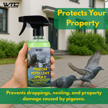WTC Pigeon Repellent Spray for Home, Bird Deterrent Solution, 500ml