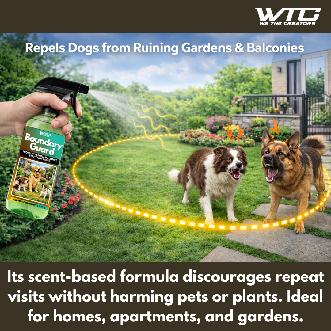 WTC Boundary Guard Dog Repellent Spray, Protects Plants, Balconies and Outdoor Areas