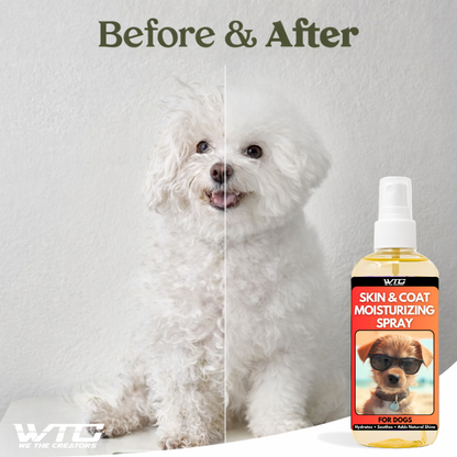 WTC Dog Detangling & Coat Spray (200ml) For Dogs & Puppies | Removes Knots & Tangles | Leaves Coat Silky & Shiny | Ideal for Shih Tzu & Long-Hair Breeds