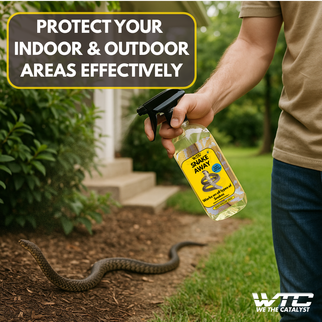 Snake Away Natural Repellent Spray, Plant and Pet Safe, All-Purpose Snake Deterrent (500 ML)