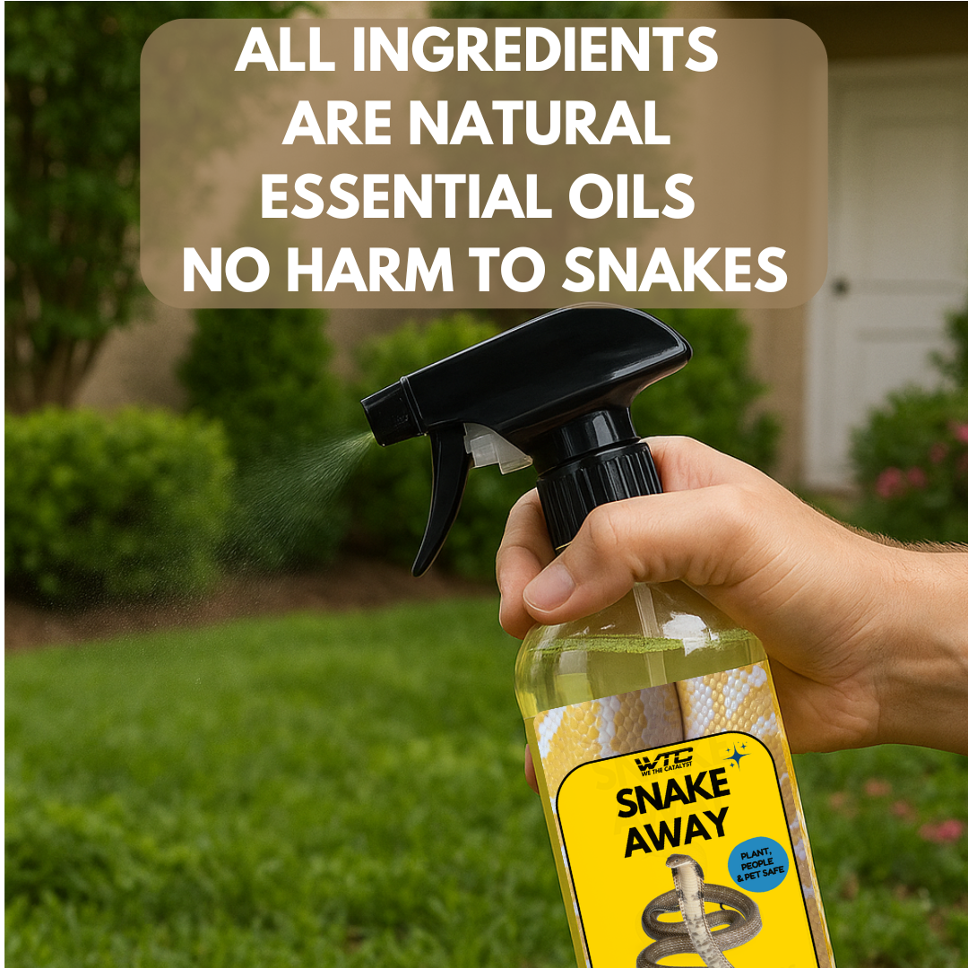 Snake Away Natural Repellent Spray, Plant and Pet Safe, All-Purpose Snake Deterrent (500 ML)