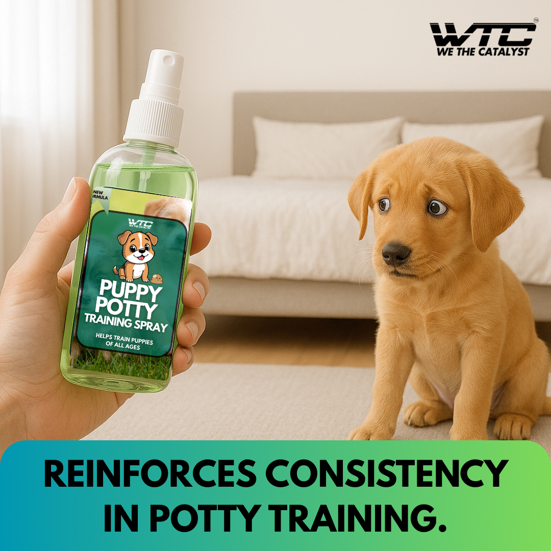 WTC Puppy Potty Training Spray 500 ML– Dog Attractant Spray for Indoor & Outdoor Use – Fast Housebreaking Aid for Puppies – Safe & Non-Toxic Formula