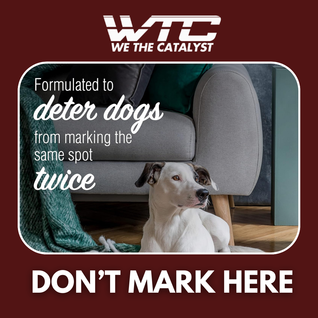 WTC Don't Mark Here 500 ML - No Pee Repellent Spray for Dogs Indoor & Outdoor - Puppy Housebreaking Supplies - Anti Peeing for Dogs and Puppies - Made in India