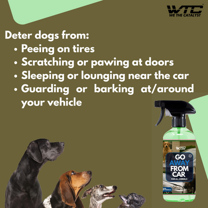 WTC Go Away from Car 500 ML | Protects Car from Scratches & Roof and Bonnet by Dogs & Street Animals