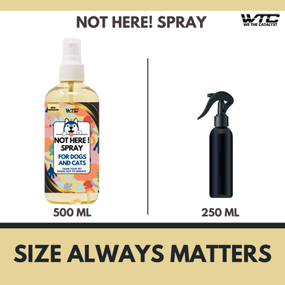 WTC Train Your Pet Not to Urinate 500 ML - Dog Pee Urine and Poo Trainer Natural Spray- Training Corrector- Indoor and Outdoor; Aid Puppies, Dogs - Natural Spray Safe Around Kids