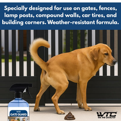 WTC Gate Guard Dog Poop & Pee Repellent Spray, Keep Your Entrance Clean & Poop-Free! 500 ML