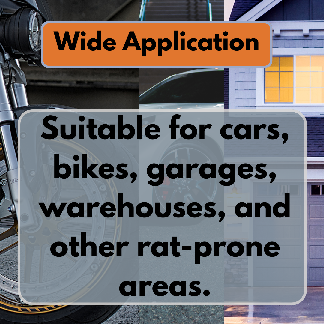 WTC Rat Stop Car Spray – 500ml Rodent Repellent for Cars, Bikes, Garages & Homes | Protects Wiring & Engine Bay | Up to 90 Days Protection