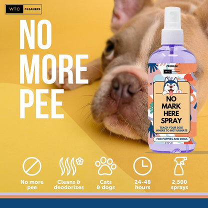 WTC No More Marking Spray 500 ml | Trains Your Pet Where Not to Urinate | Training Pee Corrector for Puppies & Dogs (500 ml)
