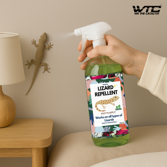 WTC Lizard Repellent Spray for Home | Anti Lizard Spray | Chipkali Repellent Spray | Herbal Lizard Killer Spray for Walls Kitchen Bathroom | Powerful Lizard Control Solution
